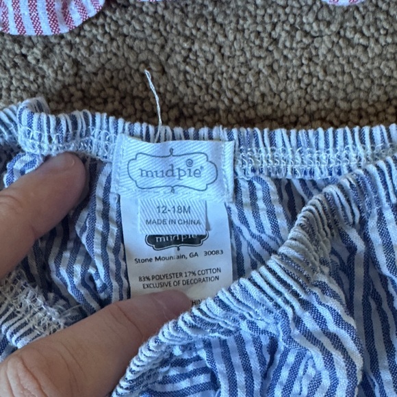 Mud Pie Red and Blue Sailboat Set - Picture 4 of 7